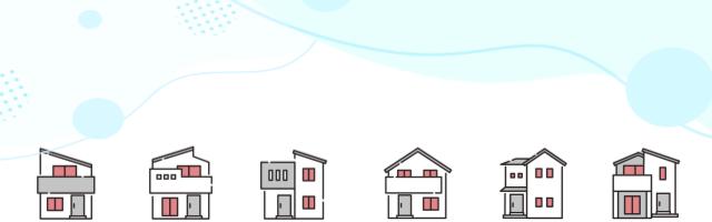 住宅街のイラスト