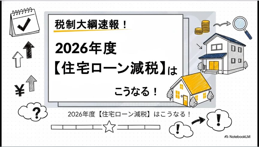 税制大綱速報！2026年度住宅ローン減税解説動画