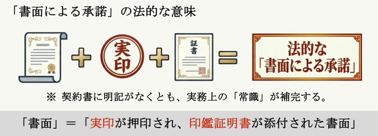 書面による承諾