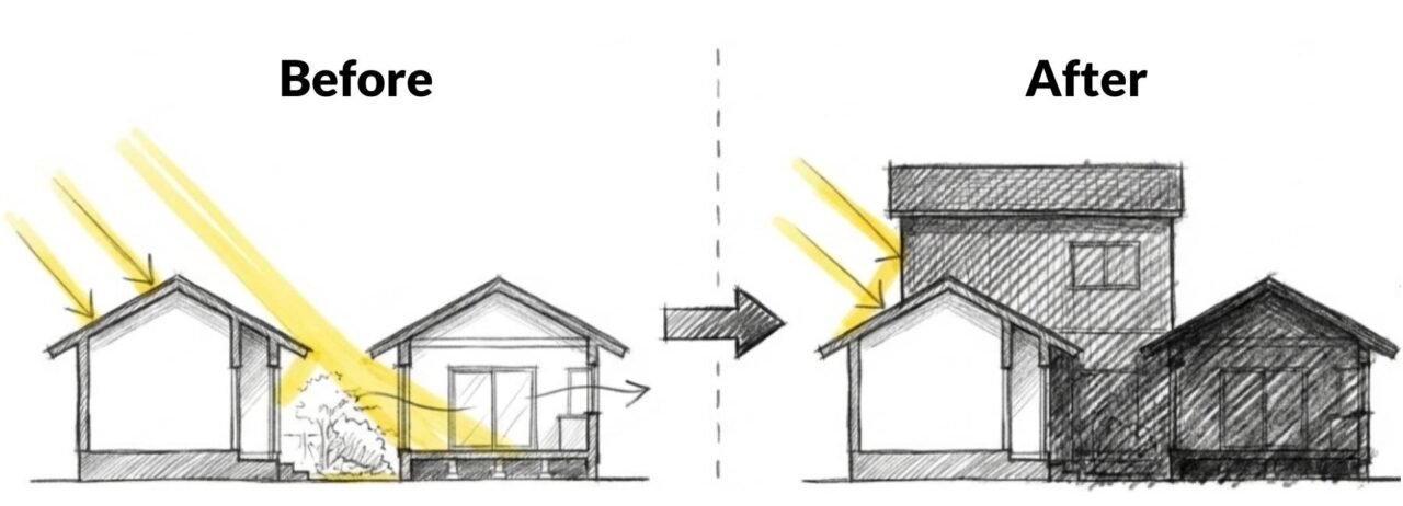 太陽を失った家