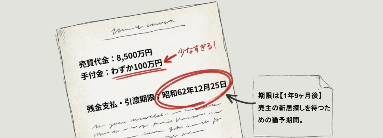 異例な売買契約