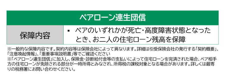 ペアローン連生団信