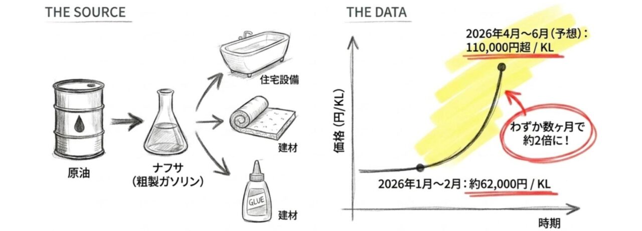 ナフサショックの説明画像