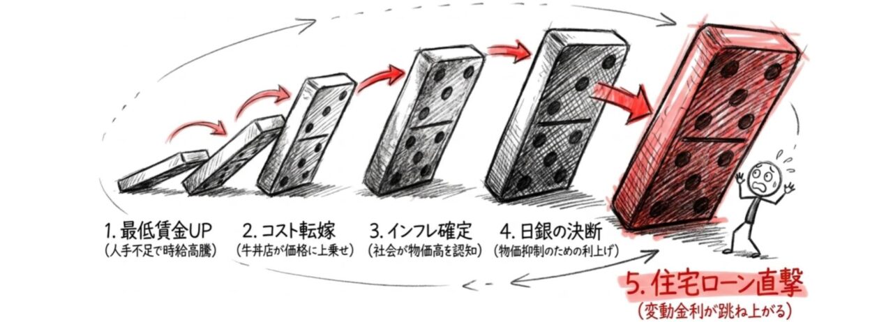 金利上昇というドミノ倒し